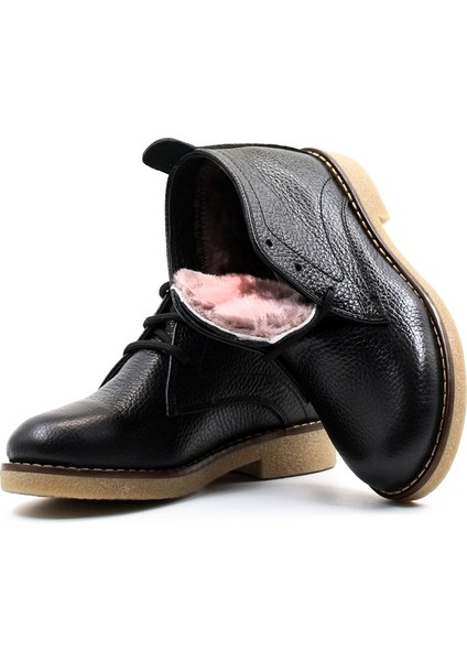 Deri Kürklü Unisex Çocuk Klasik Bot 612KXCA2024