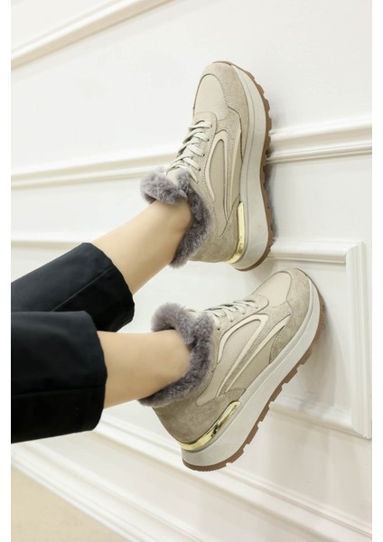 Deri Kürklü Kadın Casual Ayakkabı 757KZA24503