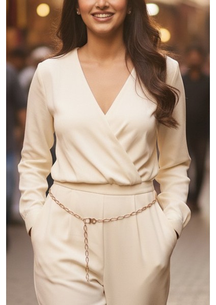 Pınkmark Kadın Gold Zincir Kemer PMKM25623