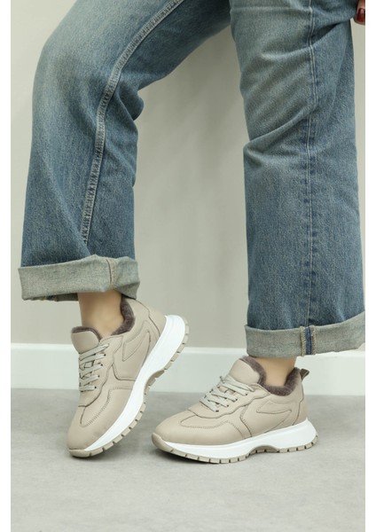 Deri Kürklü Kadın Casual Ayakkabı 136KZA502-2