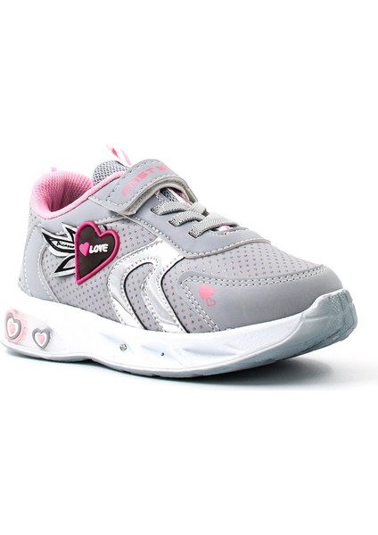 Unisex Çocuk Günlük Hafif Rahat Esnek Cırt Cırtlı Sneaker Spor Ayakkabı 461xca204