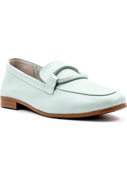 Kadın Hakiki Deri Günlük Rahat Yumuşak Taban Babet Ayakkabı 419zae-16