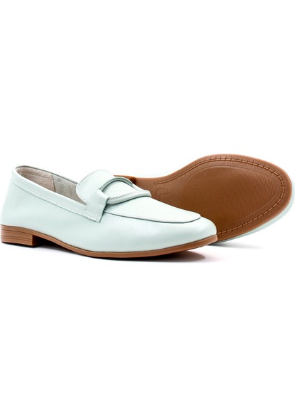 Kadın Hakiki Deri Günlük Rahat Yumuşak Taban Babet Ayakkabı 419zae-16