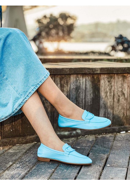 Deri Kadın Babet Ayakkabı 419ZAE 16