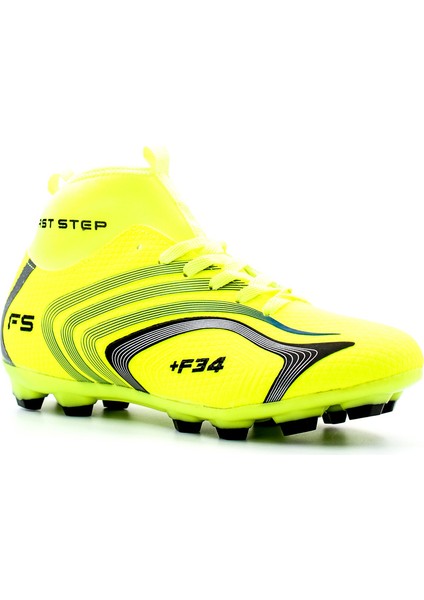 Fosfor Sarı Bilekli Boğazlı Çoraplı Krampon Halı Saha Futbol Spor Ayakkabı 930xa034k