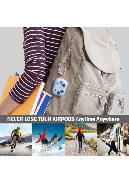 Apple Airpods Pro 3. Nesil (2025) Uyumlu Silikon Kılıf Anahtarlıklı Kılıf [gampad Tasarımı] modelleri