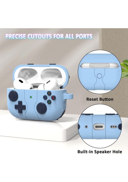 Apple Airpods Pro 3. Nesil (2025) Uyumlu Silikon Kılıf Anahtarlıklı Kılıf [gampad Tasarımı] indirimleri