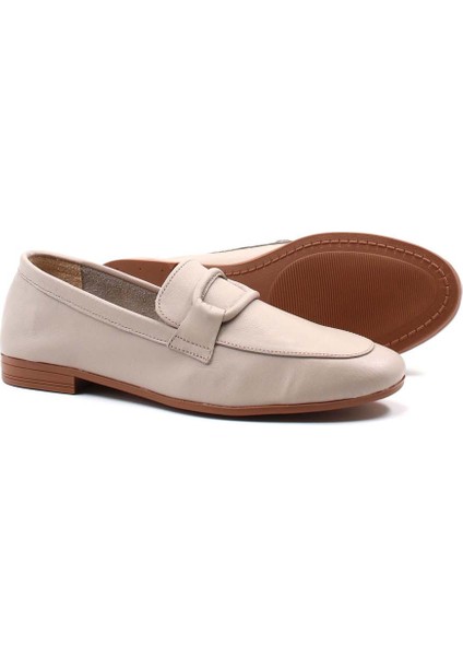 Deri Kadın Babet Ayakkabı 419ZAE-16