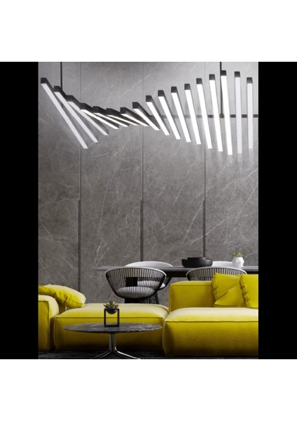 Lüks Modern Ledli Piyano Avize Beyaz indirimleri