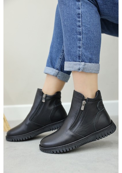 Hakiki Deri Kadın Klasik Bot 757SZA23665 indirimleri