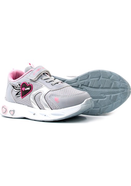 Unisex Çocuk Günlük Hafif Rahat Esnek Cırt Cırtlı Sneaker Spor Ayakkabı 461xca204