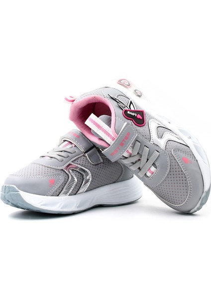 Unisex Çocuk Günlük Hafif Rahat Esnek Cırt Cırtlı Sneaker Spor Ayakkabı 461xca204