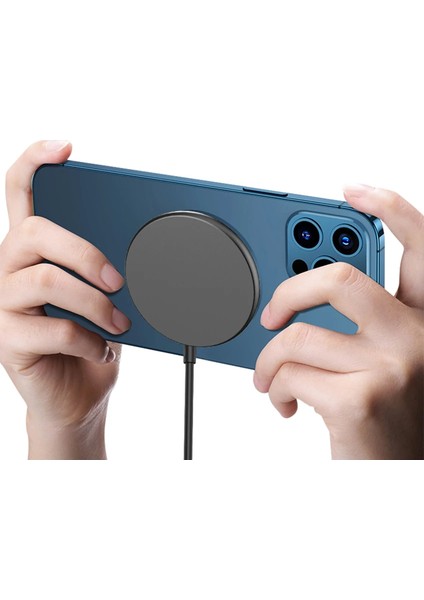Wireless 15W, 1metre Kablolu Transparan Tasarımlı Kablosuz Şarj Cihazı fırsatları