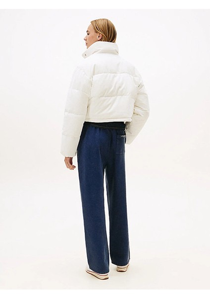 Tjw Kadife Şişme Kadın Beyaz Ceket DW0DW21658YBH modelleri