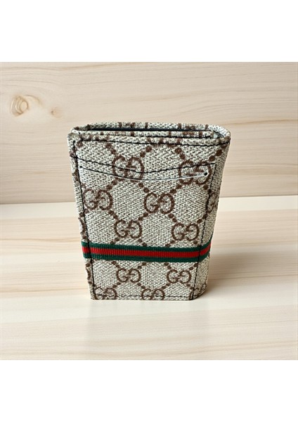 Erkek Desenli Mekanizmalı Cüzdan Kartlık