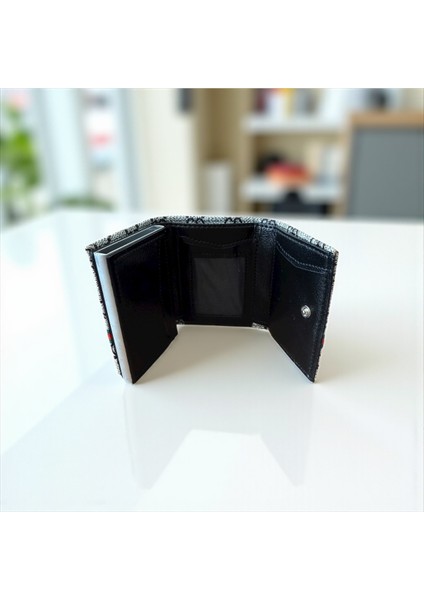 Erkek Desenli Mekanizmalı Cüzdan Kartlık modelleri