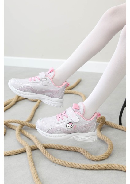 Unisex Çocuk Sneaker Ayakkabı Düz Taban Tekstil