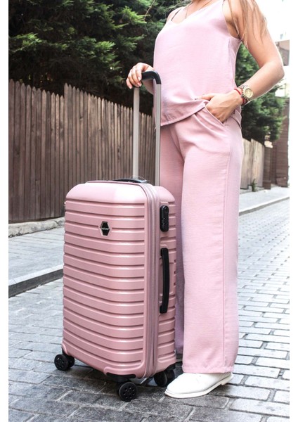 Unisex Orta Boy Bavul Teleskopik Saplı Şifreli Kilitli PP Kağıt Malzeme 438CA10663O fırsatları