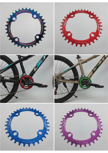 Bisiklet Aynakol Tek Yaprak Mtb Dişlisi 8/9/10/11 Vites 34T Narrow-Wide