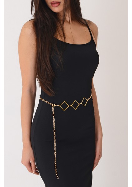 Pınkmark Kadın Gold Zincir Sallantılı Kemer PMKM25581