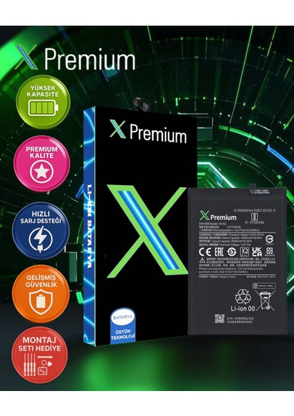 Xpremium Xiaomi Redmi 10A Uyumlu Batarya Pil Süper Yüksek Kalite 5000 Mah BN5G