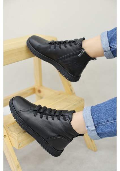 Hakiki Deri Kadın Klasik Bot 757SZA23662