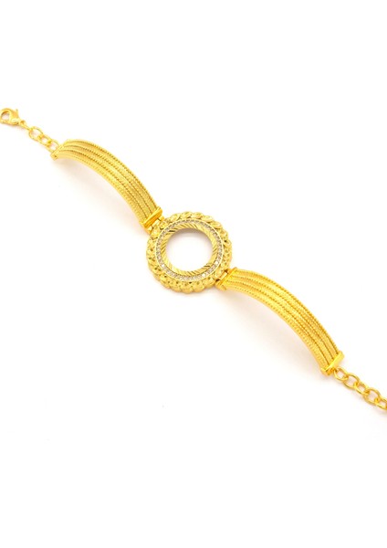 Çeyrek Altın Çerçeve Bileklik Çelik Altın Kaplama Trabzon Model-BLZ-636