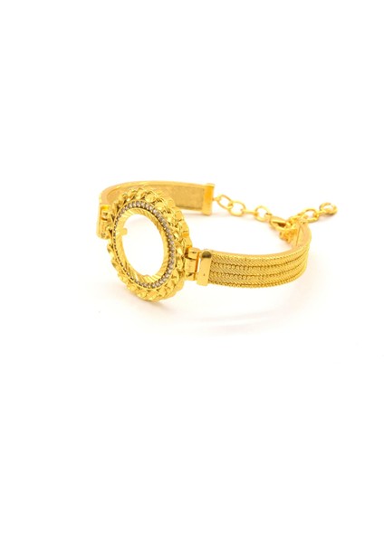 Çeyrek Altın Çerçeve Bileklik Çelik Altın Kaplama Trabzon Model-BLZ-636