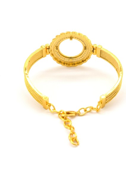 Çeyrek Altın Çerçeve Bileklik Çelik Altın Kaplama Trabzon Model-BLZ-636