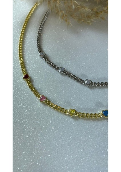 Ithal Yüksek Kalite Ince Gurmet Zincirli Beyaz Kalp Kolye modelleri