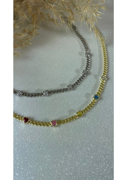 Ithal Yüksek Kalite Ince Gurmet Zincirli Beyaz Kalp Kolye fırsatları