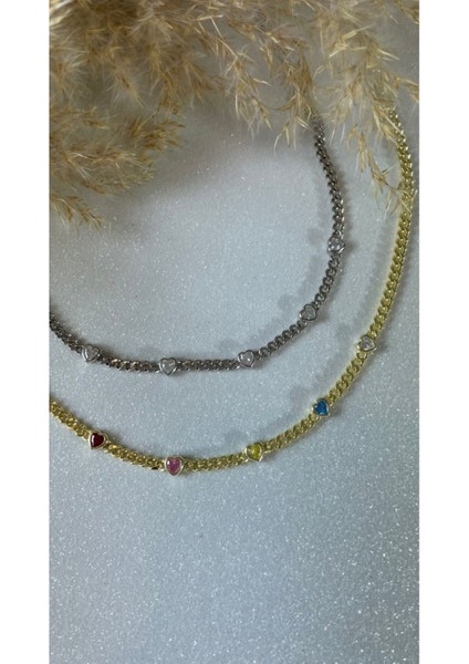 Ithal Yüksek Kalite Ince Gurmet Zincirli Beyaz Kalp Kolye indirimleri