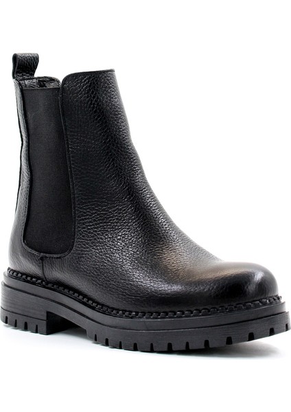 Hakiki Deri Siyah Kadın Spor Bot 146SZA442