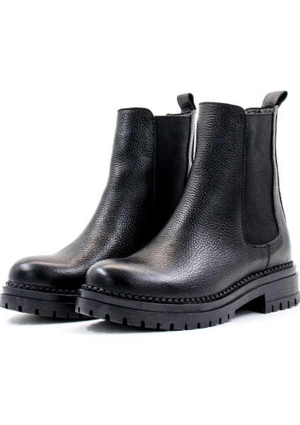 Hakiki Deri Siyah Kadın Spor Bot 146SZA442