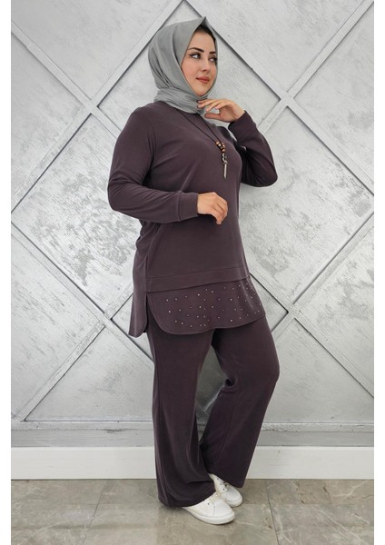 Kadın Kolye ve Taş Detaylı Tesettür Takım fiyatları