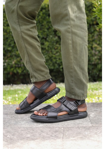 Hakiki Deri Erkek Klasik Terlik 018MAM-53