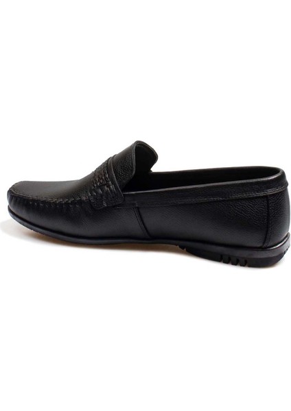 Hakiki Deri Siyah Erkek Casual Ayakkabı 585ma204