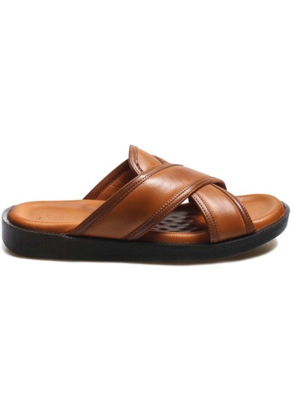 Hakiki Deri Erkek Düz Terlik 018MAM-65-C-2 indirimleri