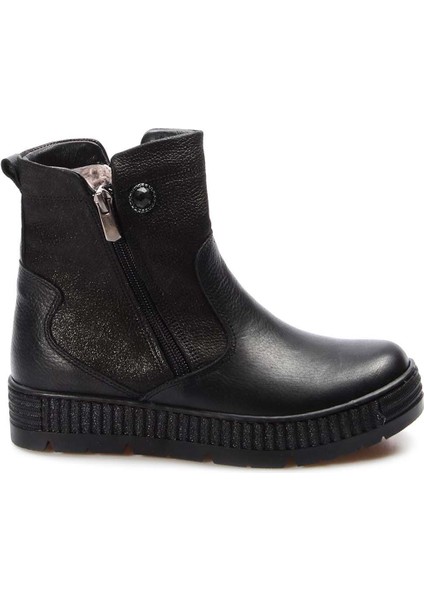Hakiki Deri Kürklü Siyah Unisex Çocuk Klasik Bot 769kxa125 indirimleri