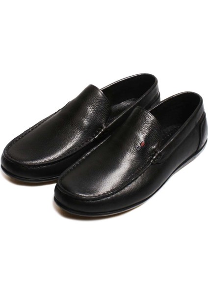 Hakiki Deri Ortopedik Siyah Erkek Casual Ayakkabı 815ma1502