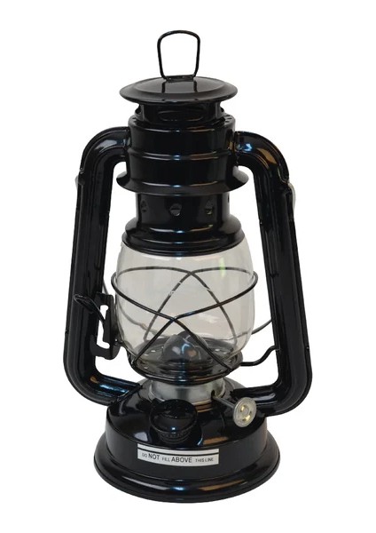 Klasik Gaz Yağı Lambası Gemici Feneri Küçük Siyah