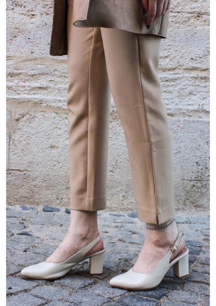 Kadın Kalın Topuklu Ayakkabı 064Za359