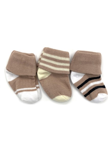 Kıvrık 3'lü Bebe Çorap 120
