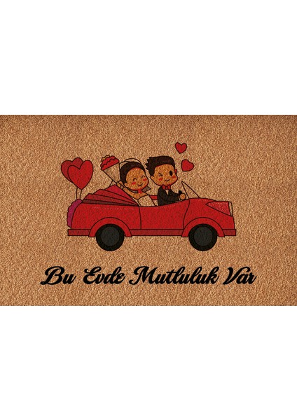 Dekoratif , Eğlenceli Dijital Baskı Kapı Önü Paspası - Paspas