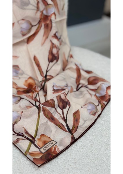 Ipekevi Çiçek Mermeri Pamuk Eşarp Pudra fiyatları