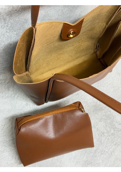 Makyaj Çantası Hediyeli Kadın Omuz Çantası, Kadın Çanta modelleri