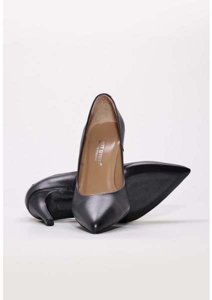 Deri Kadın Ince Topuk Ayakkabı 019ZA9692