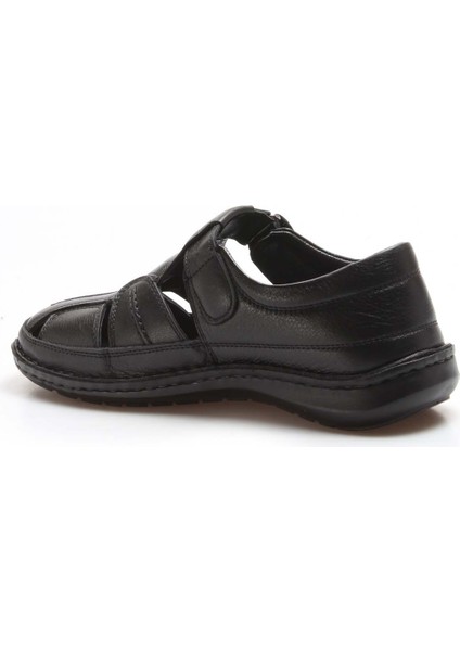 Erkek Hakiki Deri Bantlı Günlük Rahat Yazlık Hafif Sandalet 662MA119B