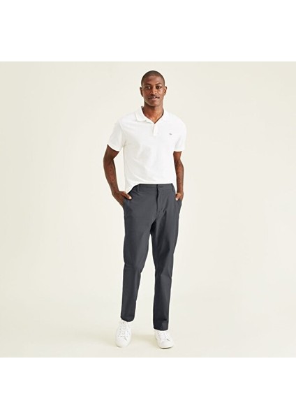 Smart 360 Flex Koyu Gri Ultimate Straight Fit Chino Pantolon