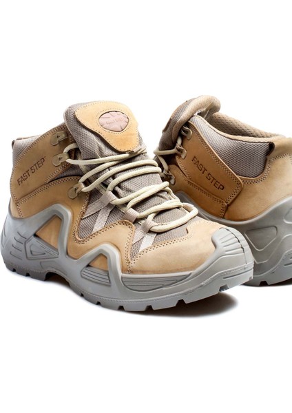 Hakiki Deri Su Geçirmez Nbj Bej Nubuk Erkek Outdoor Bot 117sma1492